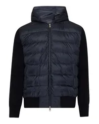 Moncler Jacke im Materialmix Navy