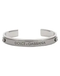 Dolce & Gabbana Armreif mit Logo Dolce&Gabbana Silver