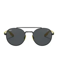 Ray Ban Panto-Sonnenbrille Scuderia Ferrari Collection Black