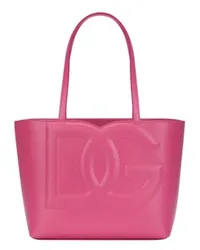 Dolce & Gabbana Kleiner Shopper mit DG-Logo Purple