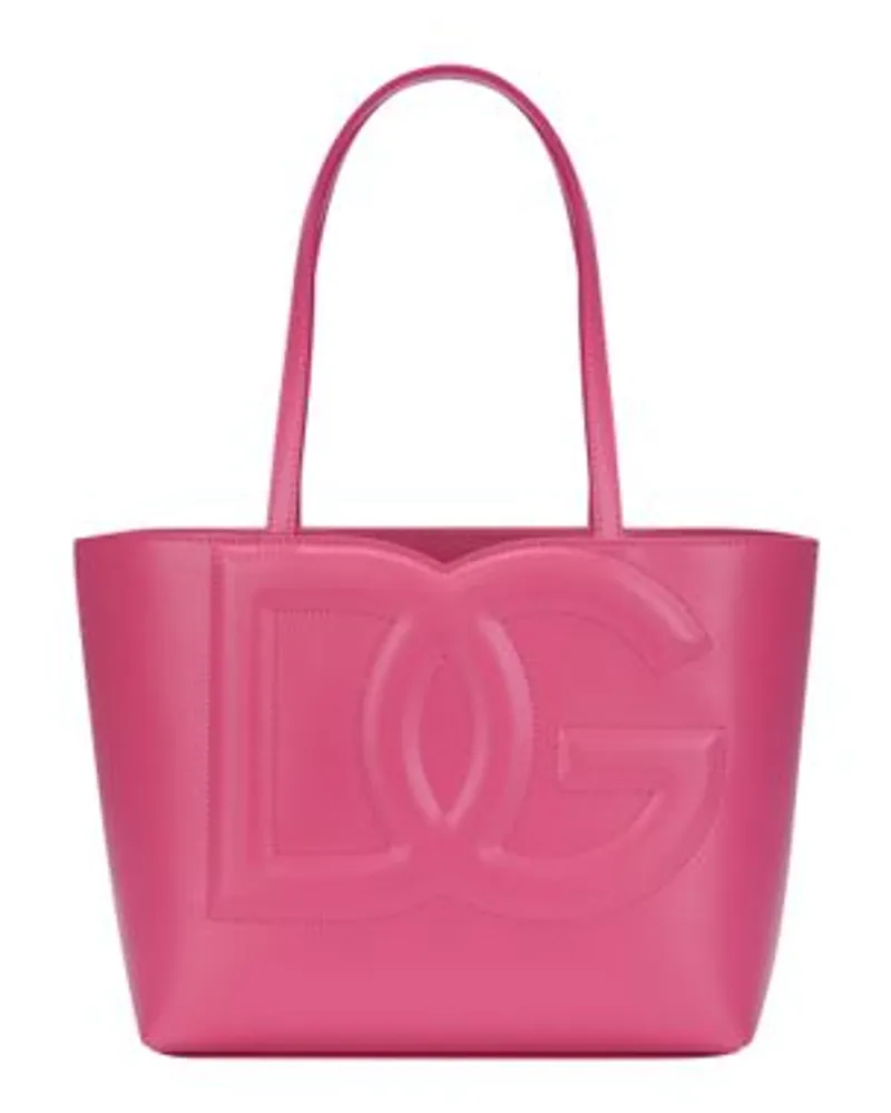 Dolce & Gabbana Kleiner Shopper mit DG-Logo Purple