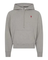 AMI Paris Kapuzensweatshirt Ami de Cœur Grey