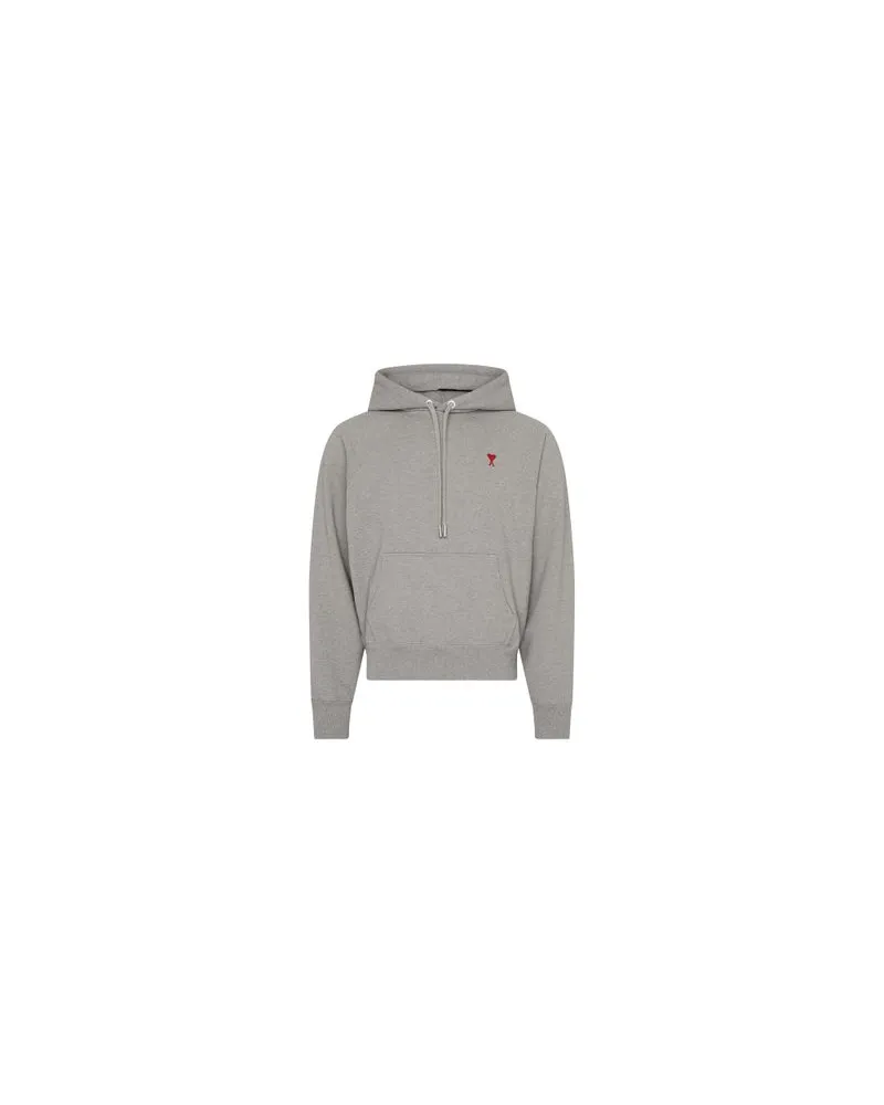 AMI Paris Kapuzensweatshirt Ami de Cœur Grey