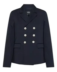 A.P.C. Zweireihige Jacke Sally Blue