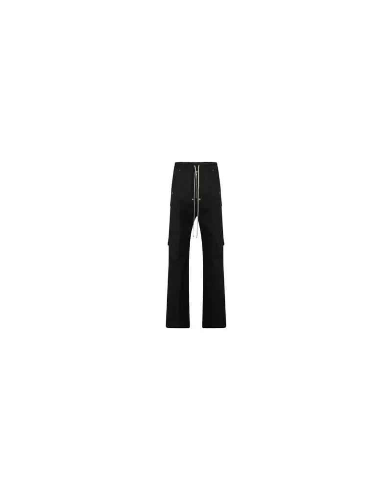 Rick Owens Gewebte Hose Cargobela Black