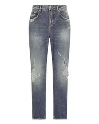 Dolce & Gabbana Boyfriend-Jeans mit Rissen Multicolor