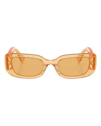 Miu Miu Rechteck-Sonnenbrille Orange