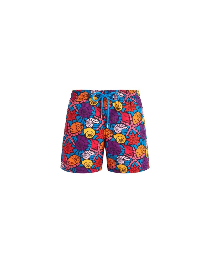 Vilebrequin Badeshorts Noumea Sea Shells Blue