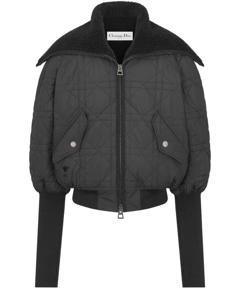 Dior Macrocannage Jacke mit Kapuze mit Reißverschluss 