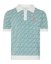 Casablanca Paris Merino-Poloshirt Green