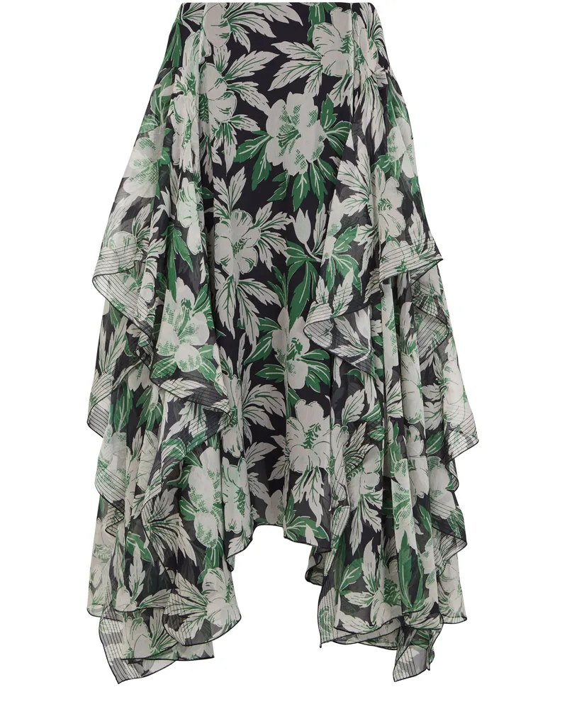 Loewe Fließend fallender Rock mit Blumenprint 