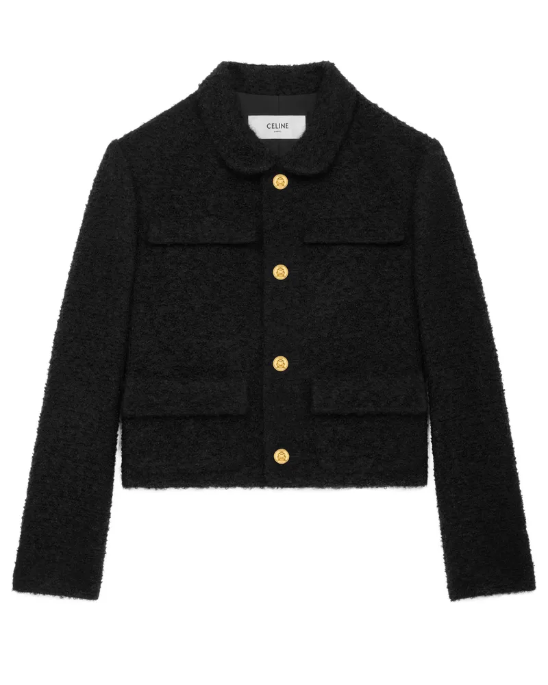 Celine Saint Germain jacke aus bouclette-natté 