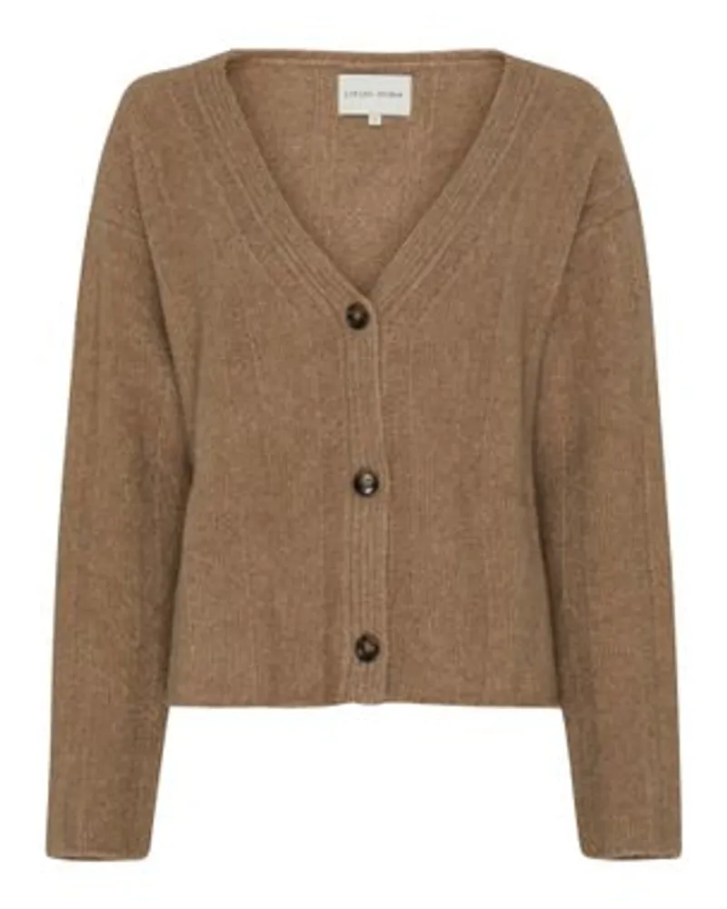 Loulou Studio Cardigan Borgan Brown