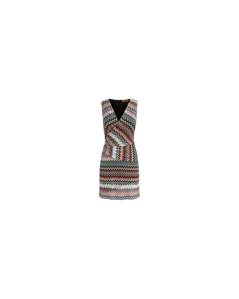 Missoni Minikleid mit V-Ausschnitt Multicolor