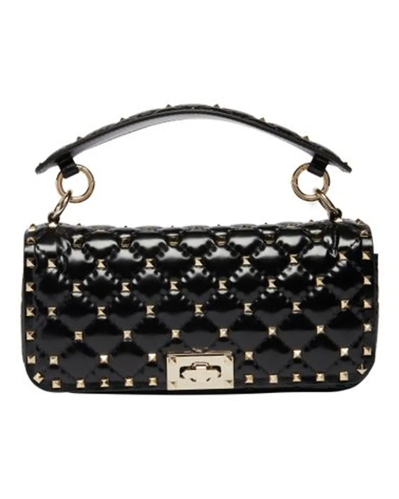 Valentino Garavani Kleine Umhängetasche Rockstud Spike Black