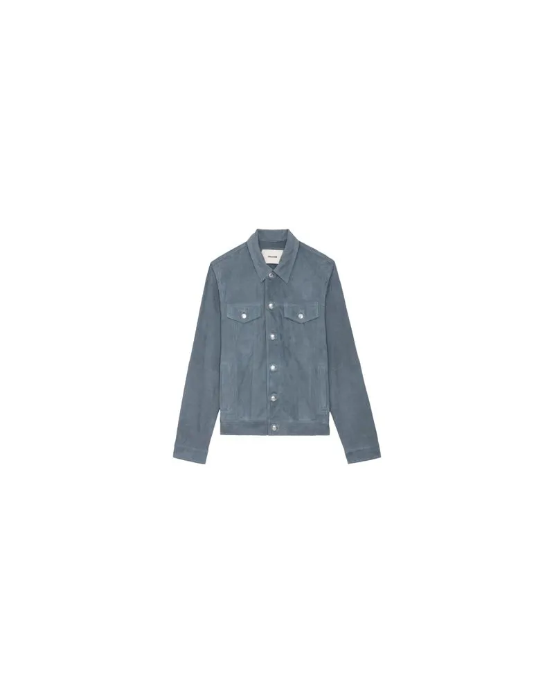 Zadig & Voltaire Jacke Base Wildleder Blue