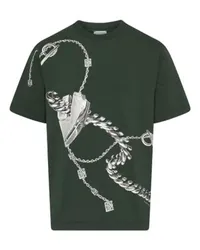 Burberry T-Shirt mit Printmotiv Green