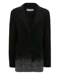 J.W.Anderson Einreihiger Blazer mit Strassbesatz am Saum Black