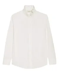 Claudie Pierlot Hemdbluse Rüschenkragen White