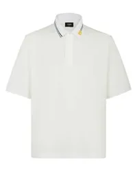 Fendi Golfpolohemd mit kurzen Ärmeln White