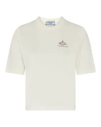 Prada Kurzarm-T-Shirt Off-white