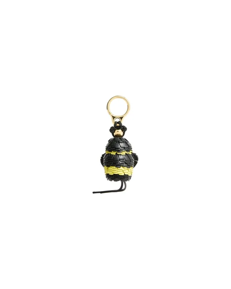 Loewe Classic calfskin honey bee bag charm Yellow