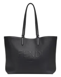 Fendi Shopper Fendi Roma Leather tasche Black