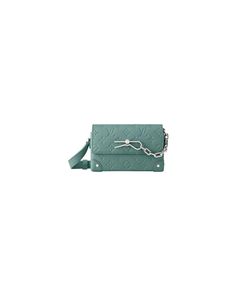 Louis Vuitton Gerader Mantel Blue