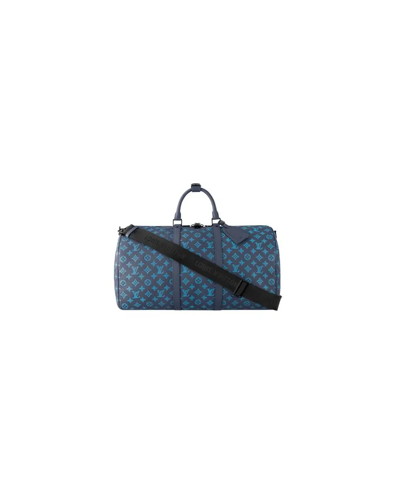 Louis Vuitton Gerader Mantel Blue