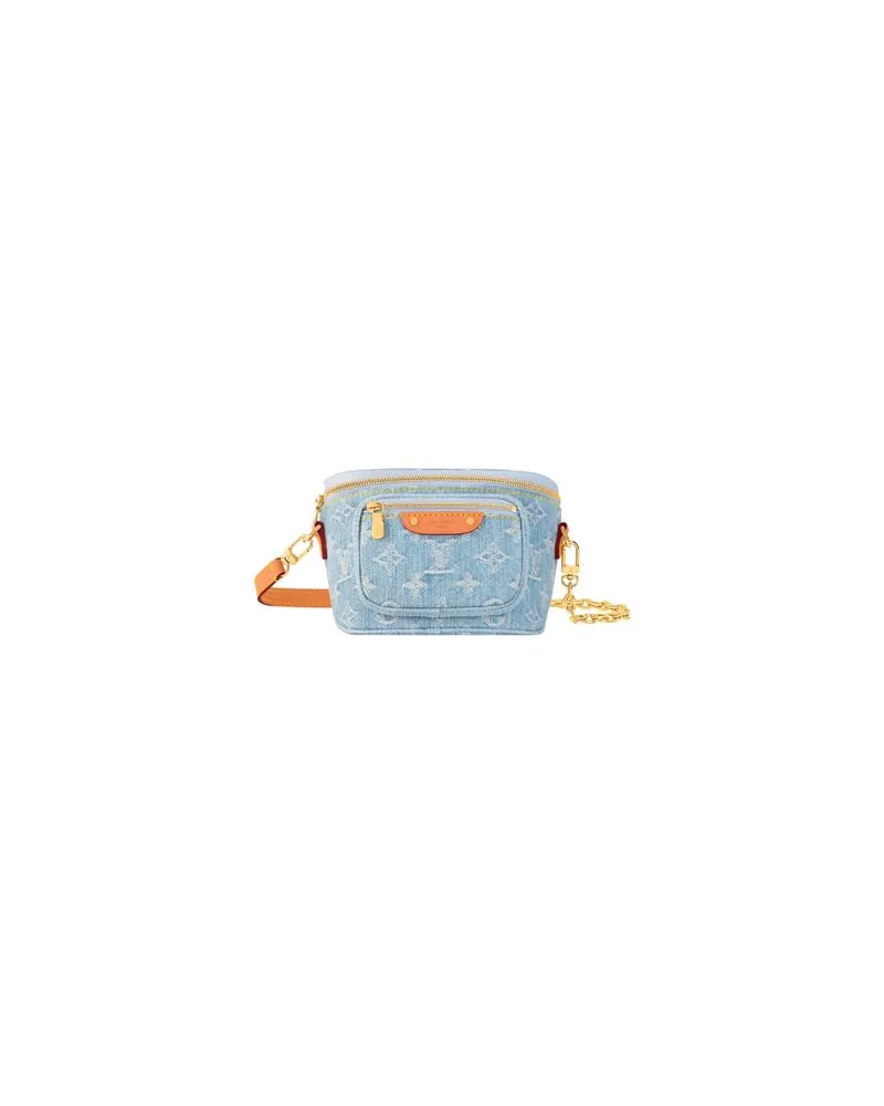 Louis Vuitton Gerader Mantel Blue