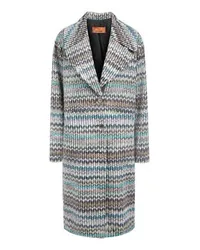 Missoni Langer Mantel mit Pailletten-Applikation Multicolor