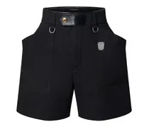 Shorts aus Baumwolldrillich mit oversized Tasche