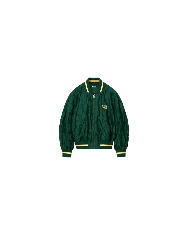 Bottega Veneta Lederrock aus Intrecciato Green