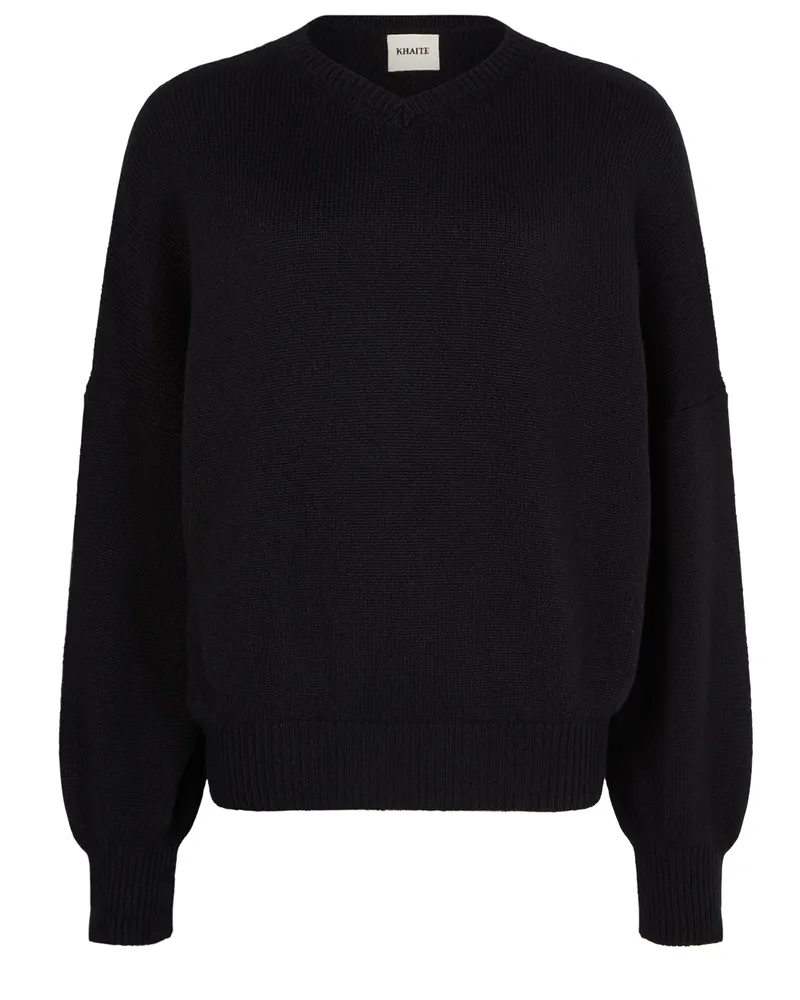 KHAITE Kaschmirpullover Wolfe mit V-Ausschnitt 