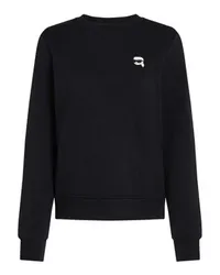 Karl Lagerfeld K/Ikonik Sweatshirt mit AufnäHer Black