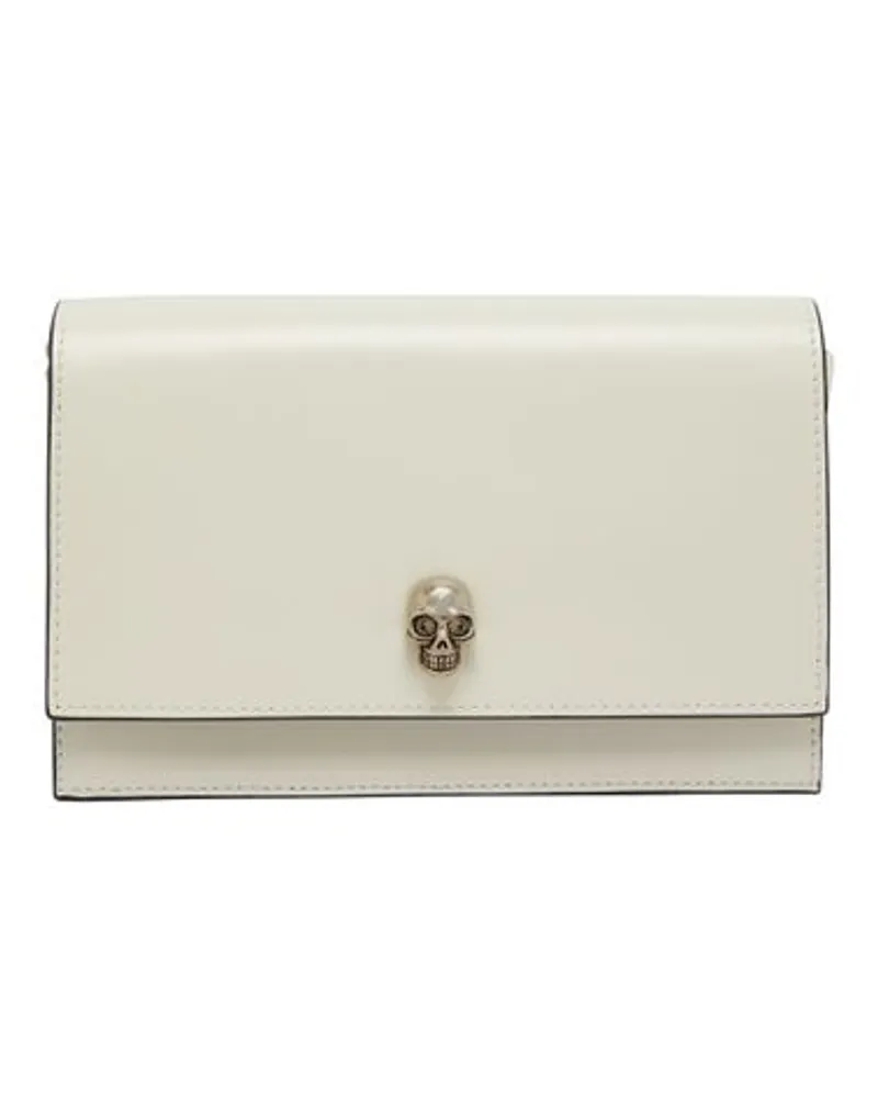 Alexander McQueen Kleine Tasche Skull Beige