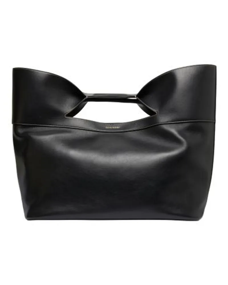 Alexander McQueen Große Tasche The Bow Black