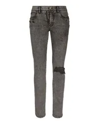 Dolce & Gabbana Gerippte Stretch-Jeans Multicolor