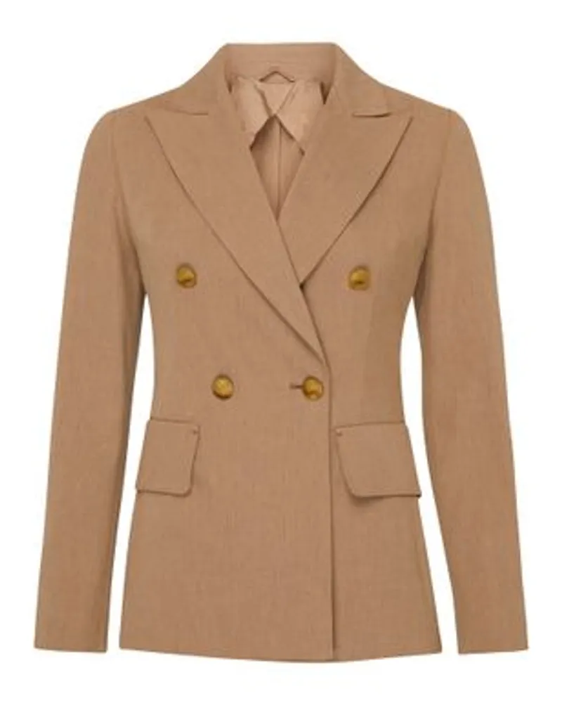 Max Mara Zweireihige Jacke Zenone Brown