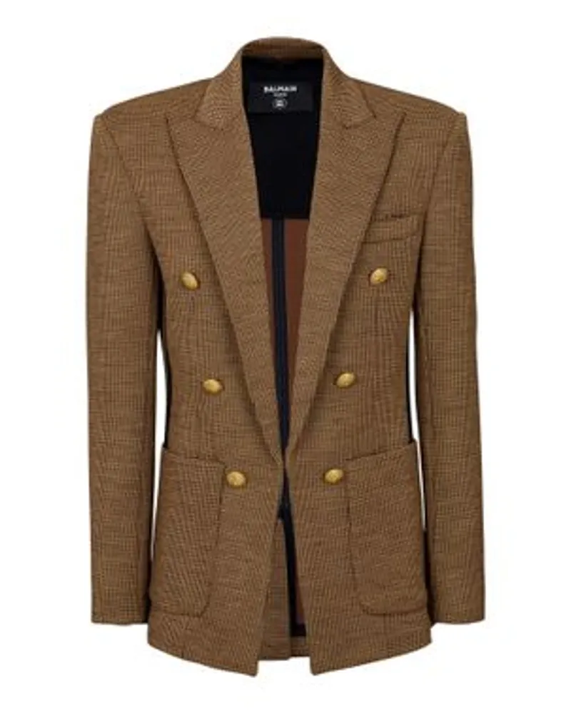 Balmain Jacke mit 6 Knöpfen Brown