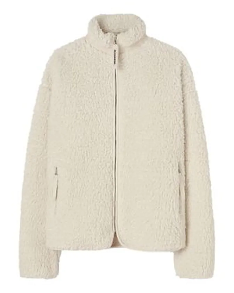 Jil Sander Jacke mit Reißverschluss White