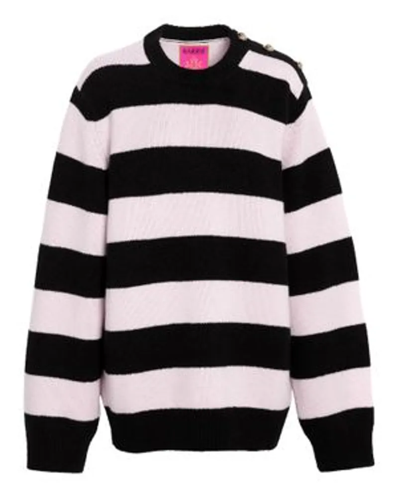 Barrie Sofia Coppola - Gestreifter Kaschmir-Pullover Pink