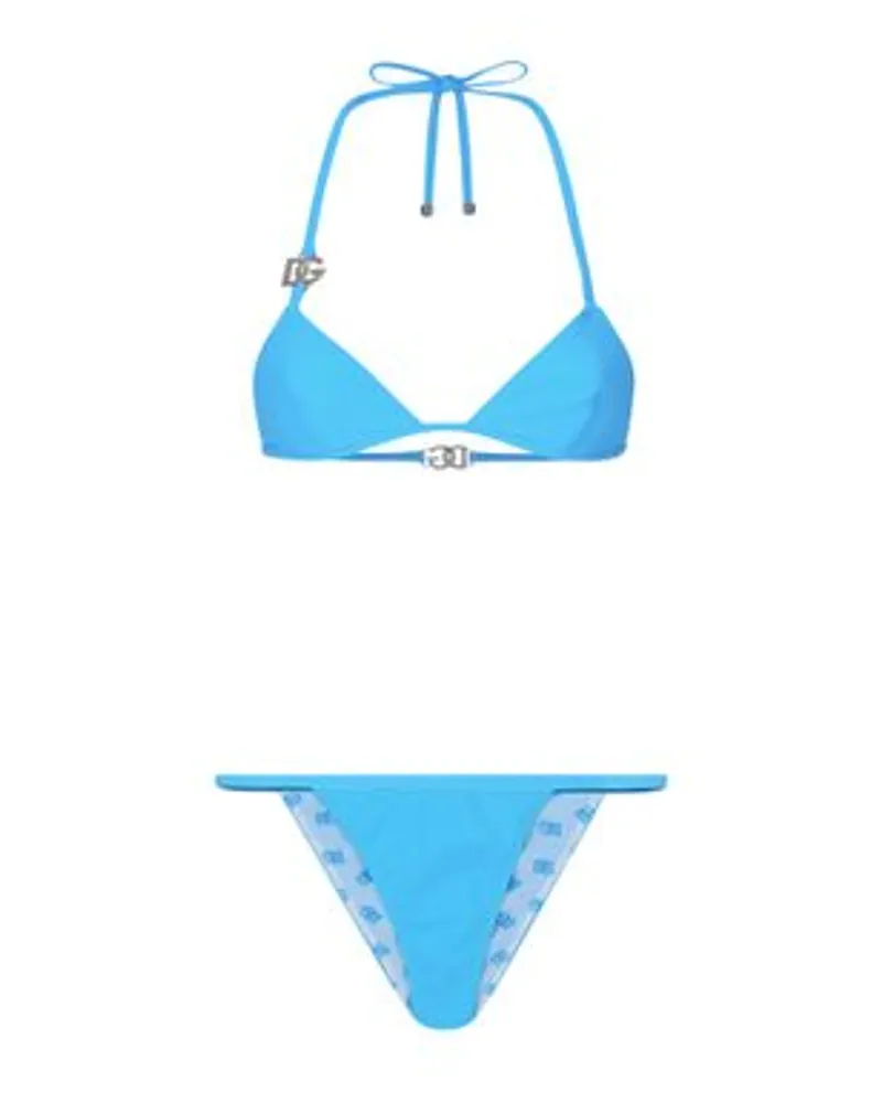 Dolce & Gabbana Triangel-Bikini Blue