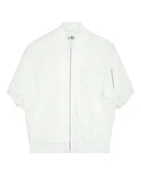 Maison Margiela Twill Bomber Jacket White