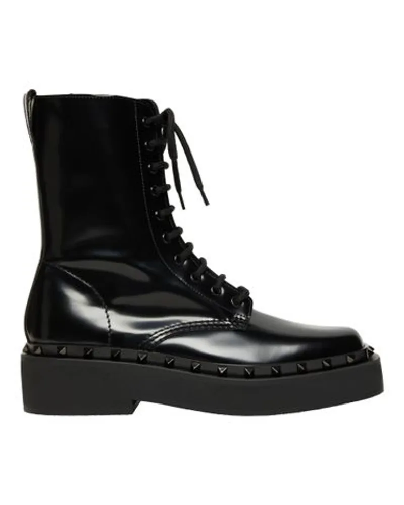 Valentino Garavani Ranger-Stiefeletten Rockstud M-way Black