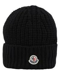 Moncler Mütze mit Logo Black