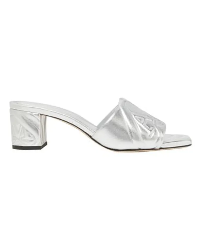 Alexander McQueen High Heel-Sandalen Silver