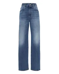 Brunello Cucinelli Loose-Jeans Blue