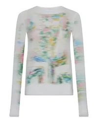 Loewe Top mit Print Blurred White