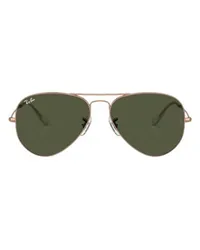 Ray Ban Pilotenbrille Aviator Chromance Gold